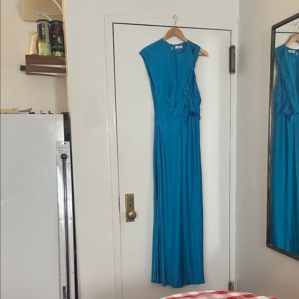 Sandro Vibrant Blue Maxi Dress